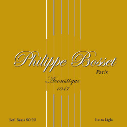 Acoustic strings set Soft-brass 80/20 Extra-Light 10-47