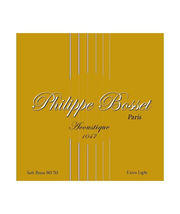Acoustic strings set Soft-brass 80/20 Extra-Light 10-47