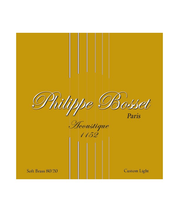 Acoustic strings set Soft-brass 80/20 Custom-Light 11-52