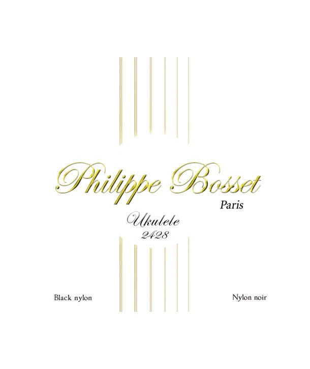 Jeu de 4 cordes Ukulele Nylon noir