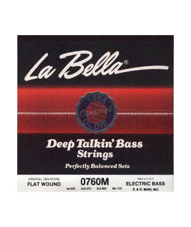 Jeu de 4 cordes Basse "ORIGINAL 1954" Fender style filé plat 52-110