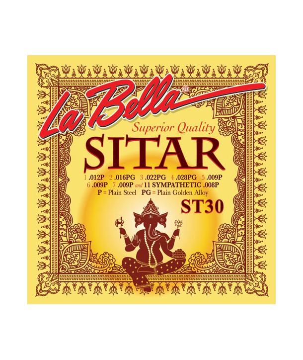 Jeu de cordes pour Sitar