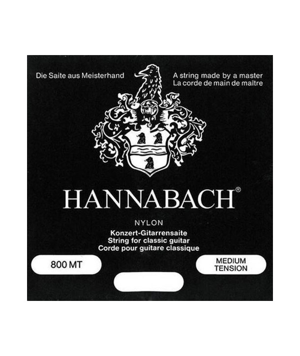 Jeu de cordes classique Série 800 Tension Medium Plaqué argent 800MT