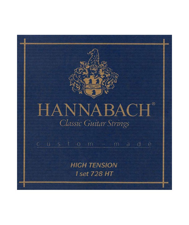 Jeu de cordes classiques Série 728 Tension High Plaqué argent 