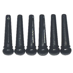 EZ1410B - Lot de 6 chevilles noires