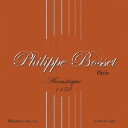 Jeu de cordes Folk Phosphore Bronze Philippe Bosset Custom-Light 11-52