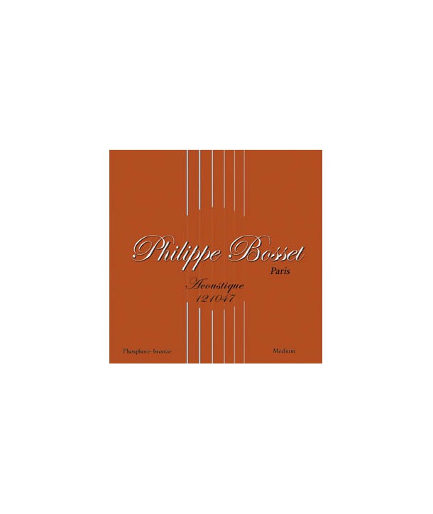 Jeu de cordes Folk Phosphore Bronze Philippe Bosset Extra-Light 10-47