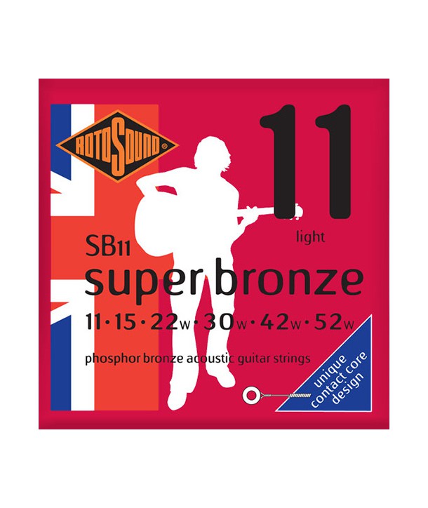 Acoustic strings set Phosphor Bronze Super Bronze Light 11-52