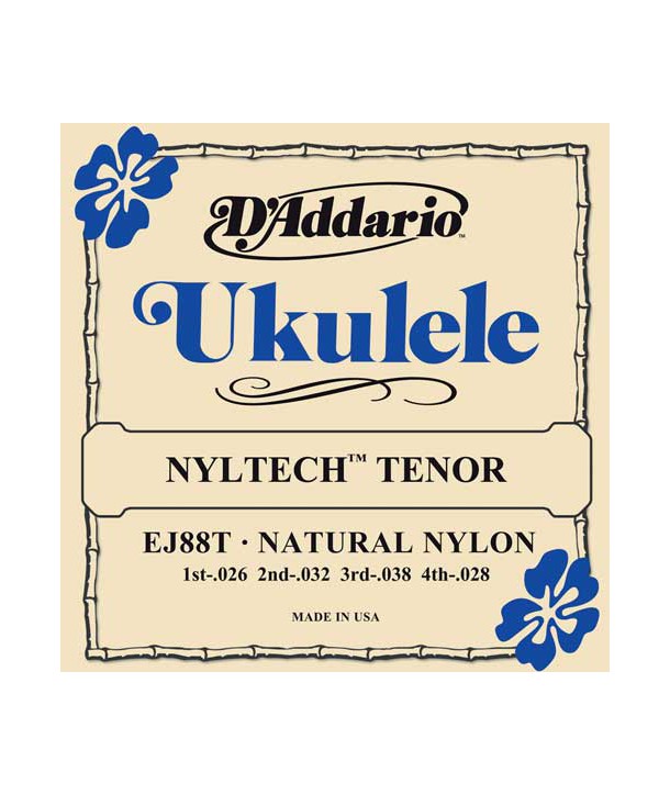 Jeu de cordes Nyltech pour Ukulélé Ténor en Nylon naturel