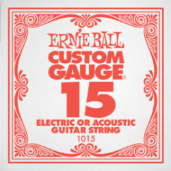 Acoustic or electric single string Slinky Plain Steel 15
