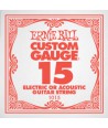Acoustic or electric single string Slinky Plain Steel 15