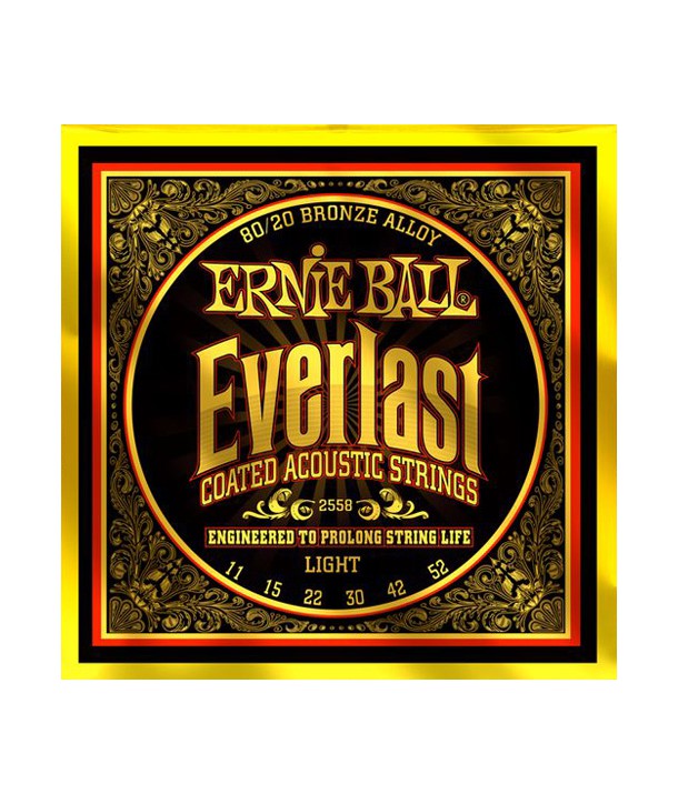 Juego de cuerdas folk Everlast Coated Bronce 80/20 Light 11-52