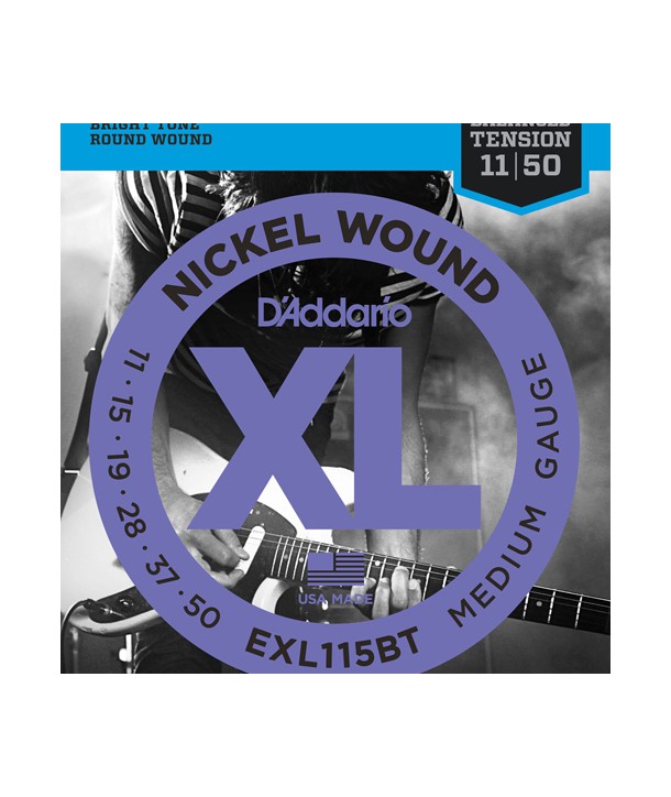 Jeu de cordes électriques Nickel Wound Balanced Tension Medium 11-50 filé rond nickel