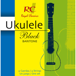 Jeu de 4 cordes Ukulele Black Baryton