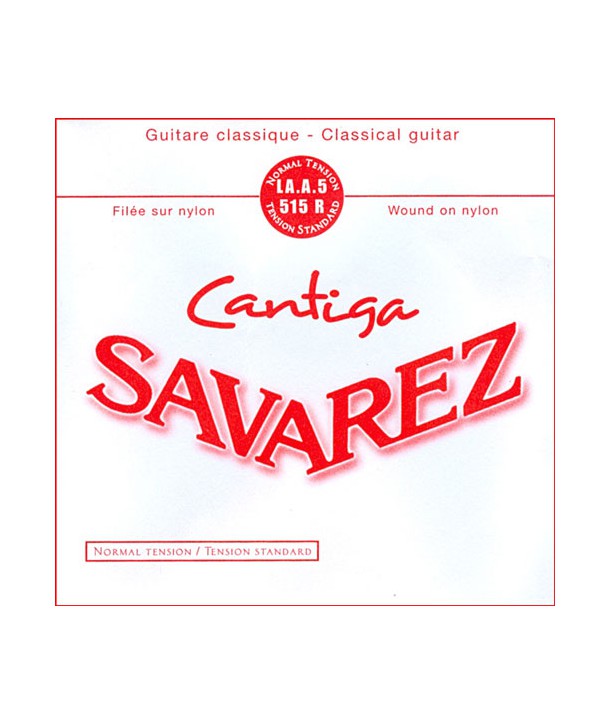 Corde à l'unité de La Cantiga filée argenté Tension normale