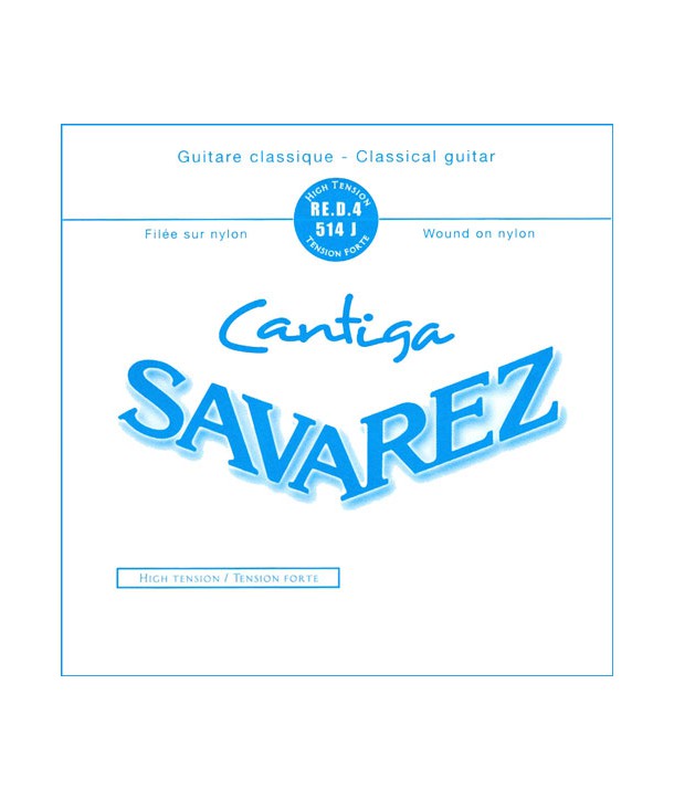 Corde à l'unité de Ré Cantiga filée argenté Tension forte