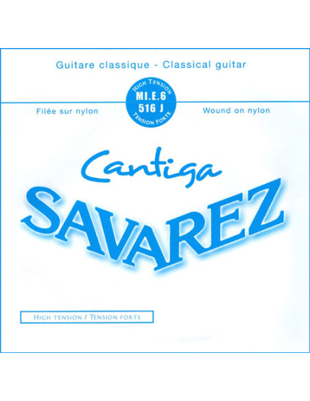 Corde à l'unité de Mi grave Cantiga filée argenté Tension forte