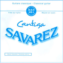 Corde à l'unité de La Cantiga filée argenté Tension forte