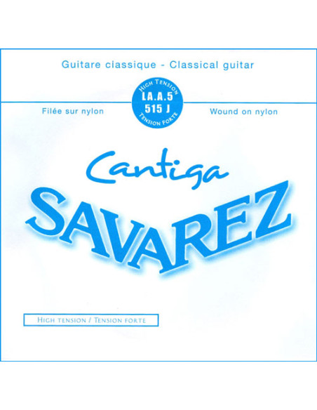 Corde à l'unité de La Cantiga filée argenté Tension forte