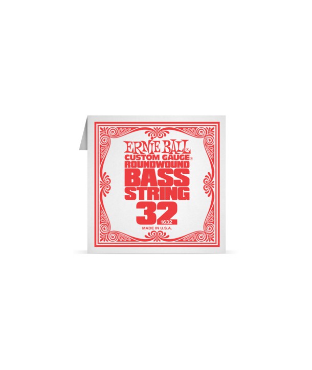 Corde à l'unité basse Ernie Ball nickel filé rond 032