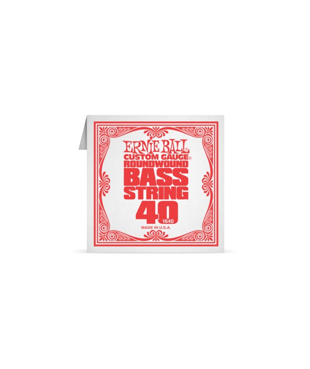 Corde à l'unité basse Ernie Ball nickel filé rond 040