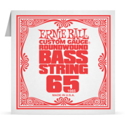 Corde à l'unité basse Ernie Ball nickel filé rond 065