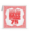 Corde à l'unité basse Ernie Ball nickel filé rond 075