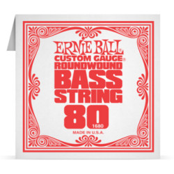 Corde à l'unité basse Ernie Ball nickel filé rond 080