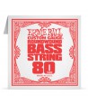 Corde à l'unité basse Ernie Ball nickel filé rond 080