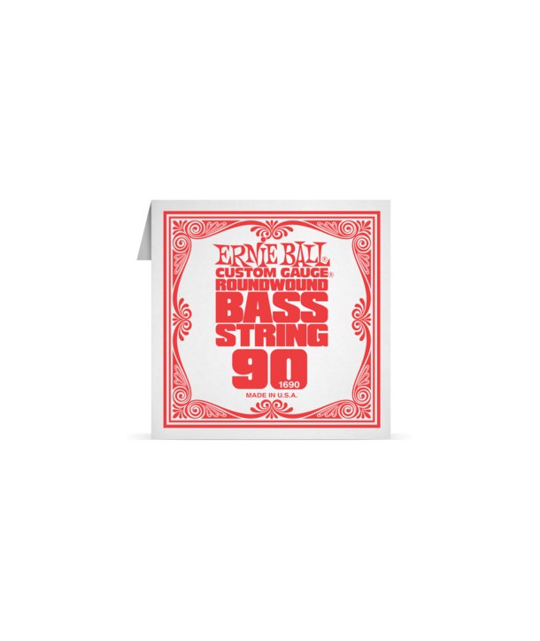 Corde à l'unité basse Ernie Ball nickel filé rond 090
