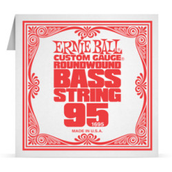 Corde à l'unité basse Ernie Ball nickel filé rond 095