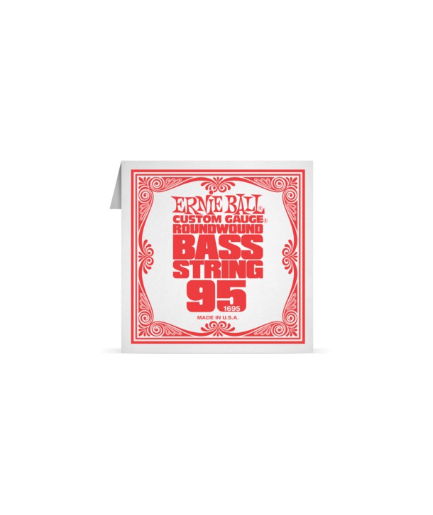 Corde à l'unité basse Ernie Ball nickel filé rond 095
