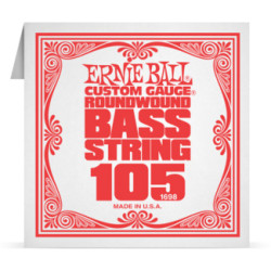 Corde à l'unité basse Ernie Ball nickel filé rond 105
