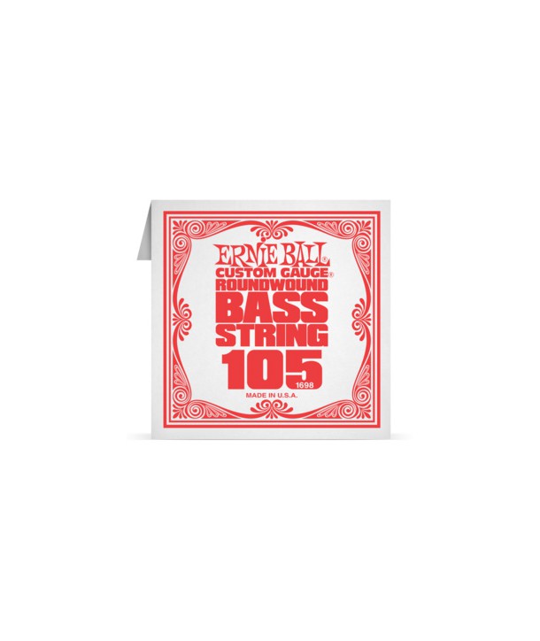 Corde à l'unité basse Ernie Ball nickel filé rond 105