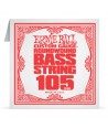 Corde à l'unité basse Ernie Ball nickel filé rond 105