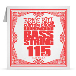 Corde à l'unité basse Ernie Ball nickel filé rond 115