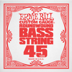 Corde à l'unité basse Ernie Ball nickel filé rond 045