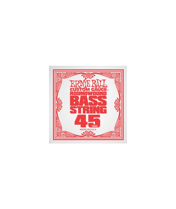Corde à l'unité basse Ernie Ball nickel filé rond 045