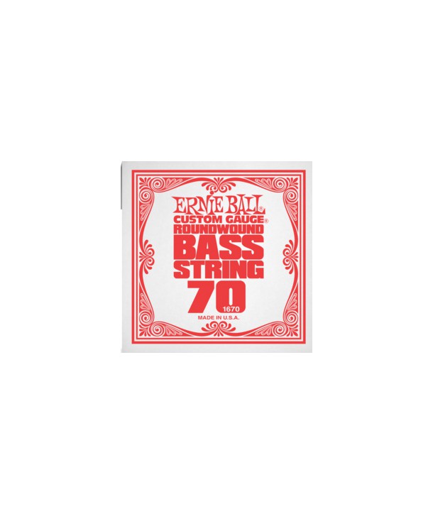 Corde à l'unité basse Ernie Ball nickel filé rond 070