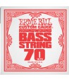 Corde à l'unité basse Ernie Ball nickel filé rond 070