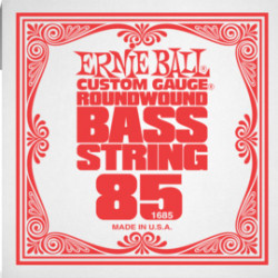 Corde à l'unité basse Ernie Ball nickel filé rond 085