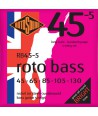Jeu de cordes 5 cordes Basse ROTO BASS Standard 45-130 filé rond NICKEL