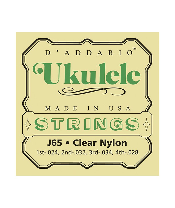Jeu de cordes pour Ukulélé 4 Cordes Nylon