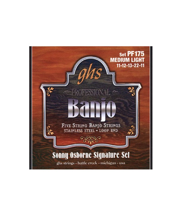 Jeu de 5 cordes pour pour Banjo SONNY OSBORNE SIGNATURE