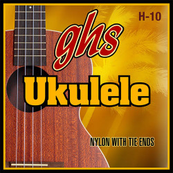 Jeu de cordes pour Ukulélé NYLON - Soprano/Concert, Black Nylon