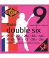 12 E-Gitarren Saiten Roto Double Six Super-Light Nickel 9-46