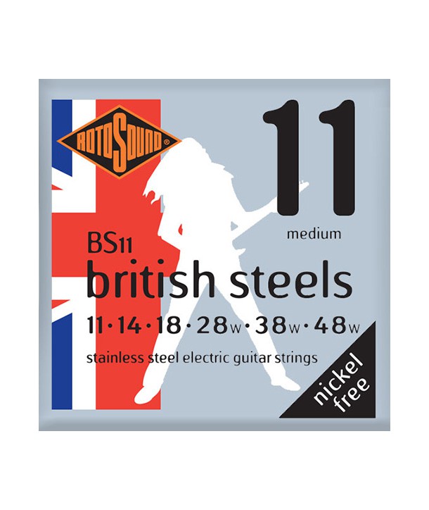 Jeu de cordes électriques British Steels Medium 11-48