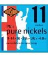 E-Gitarren Saiten Roto Blue Pure Nickels Super Medium 11-48