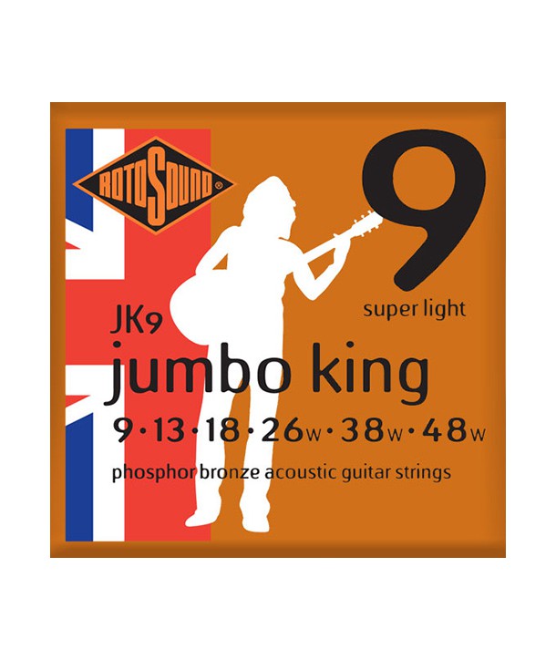 Jeu de cordes Folk Phosphore Bronze Jumbo King Super Light 9-48