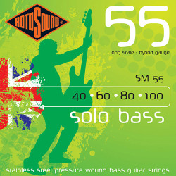 Jeu de cordes SOLO BASS PRESSURE WOUND Medium 40-100